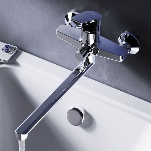 Смеситель для ванны и душа Am.Pm Gem F90A90000 настенный хром - фото 3