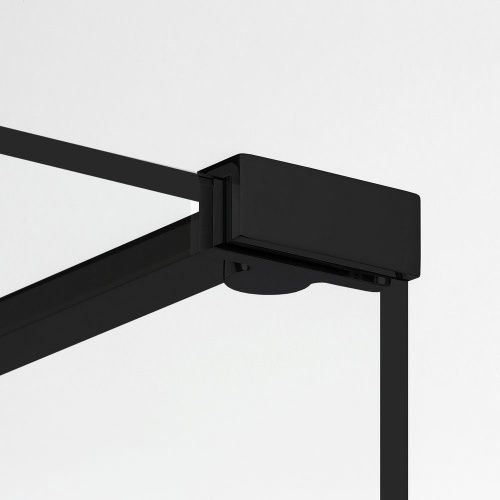 Душевая шторка на ванну New Trendy NEW MODUS Black EXK-1933-WP 70х150 стекло прозрачное профиль черный ориентация универсальная - фото 3