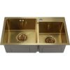 Кухонная мойка Melana ProfLine S7240HG золото 70х40 цвет золото поверхность полированная