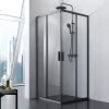 Душевой уголок Am.Pm Gem S W93G-403-090BT 90х90 стекло прозрачное профиль черный без поддона