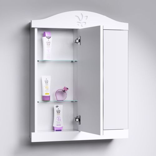 Зеркало-шкаф Aqwella Y FR0408 90х90 подвесной цвет белый - фото 3