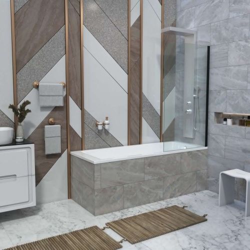 Ванна из литьевго мрамора Taliente Egoista EG2318080-1 180х80 пристенная прямоугольная - фото 5