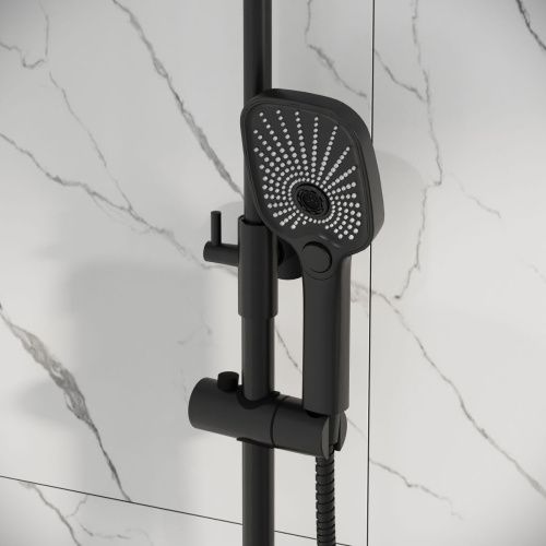 Душевая стойка Grossman Pragma 500.K35.03.210 настенная цвет черный - фото 5