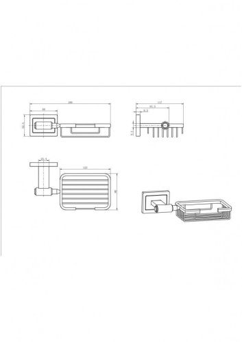 Мыльница CeramaLux Gamma 12305 - фото 2