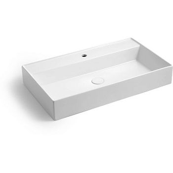 Раковина керамическая White Ceramic Like W092701 80х50 накладная цвет белый
