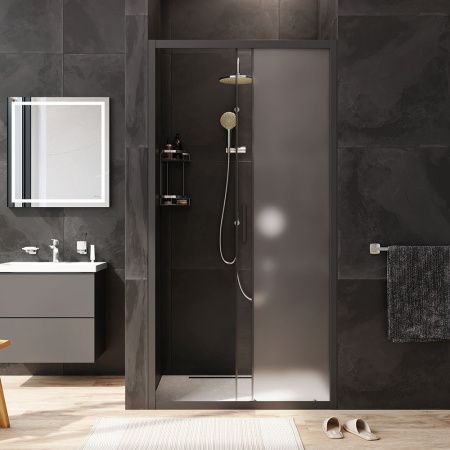 Душевая дверь Am.Pm Gem W90G-100-1-195BM 100х195 стекло прозрачное профиль черный