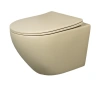 Унитаз подвесной Gid Convexo 62210Y бежевый с сиденьем микролифт безободковый смыв торнадо