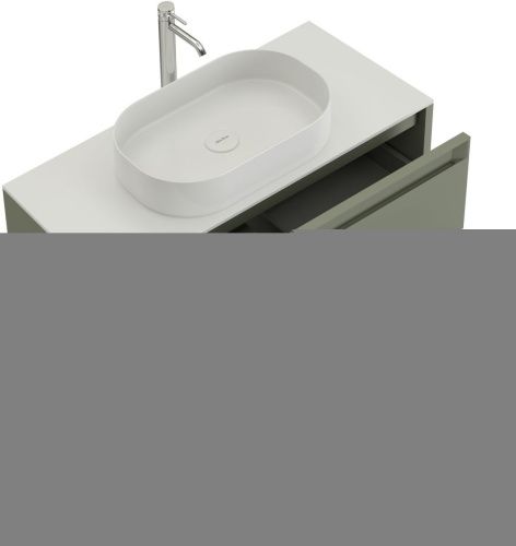 Тумба под раковину Allen Brau Fantasy 2.0 1.11003.CGM 2.0 100х50 подвесная цвет зеленый - фото 2