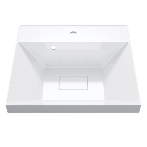 Раковина из искусственного камня Uperwood Classic New 2910210024 50х50 полувстраиваемая цвет белый - фото 5