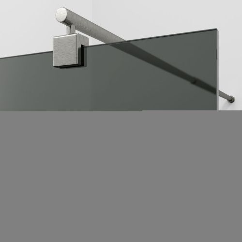 Душевая перегородка Wasserkraft Rur 30W 30W39BN-TG 90х200 стекло тонированное профиль никель - фото 2