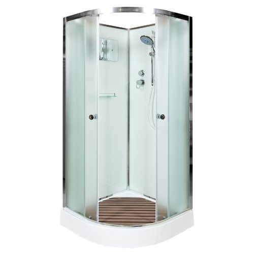 Душевая кабина AvaCan D09 90х90 четверть круга без крыши ориентация универсальная