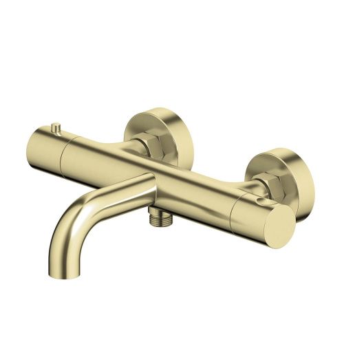 Смеситель для ванны Aquatek Европа AQ1343BG настенный золото с термостатом