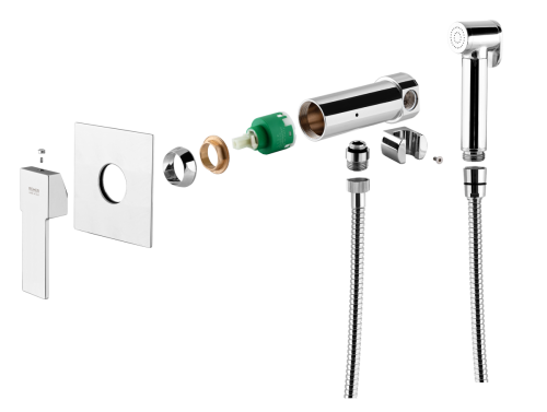 Гигиенический душ со смесителем Remer Q65W хром - фото 2