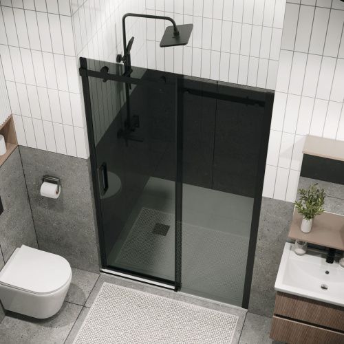 Душевая дверь Grossman Classic 100.K33.04.120.21.10 120х195 стекло тонированное профиль черный - фото 5