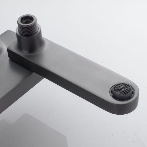 Душевая стойка Shevanik S4536T настенная цвет оружейная сталь - фото 5