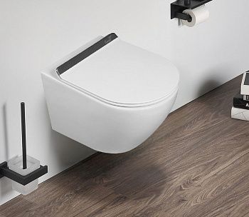 Унитаз подвесной Cerutti SPA CT9956 белый с сиденьем микролифт безободковый смыв торнадо