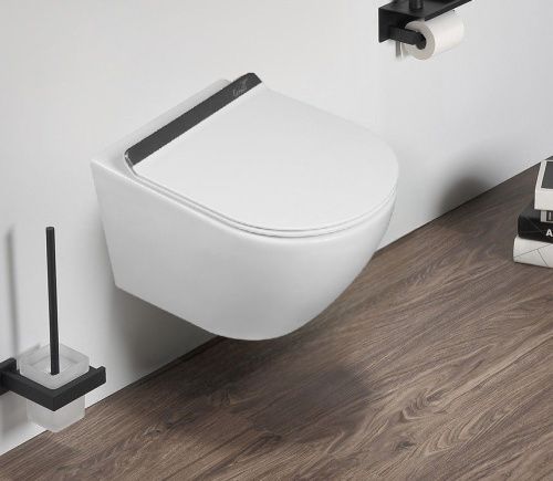 Унитаз подвесной Cerutti SPA CT9956 белый с сиденьем микролифт безободковый смыв торнадо