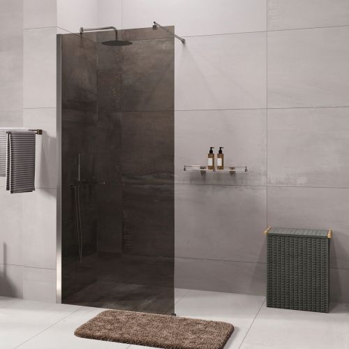 Душевая перегородка Wasserkraft Rur 30W 30W39BN-TG 90х200 стекло тонированное профиль никель - фото 3