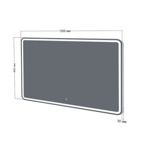 Зеркало с подсветкой Бриклаер Эстель 4627125414268 120х80 подвесное - фото 3