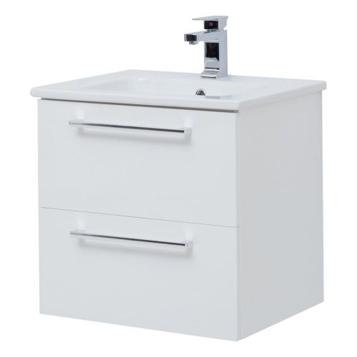 Тумба под раковину Dreja Gio 77.0101W 60х50 подвесная цвет белый - фото 2