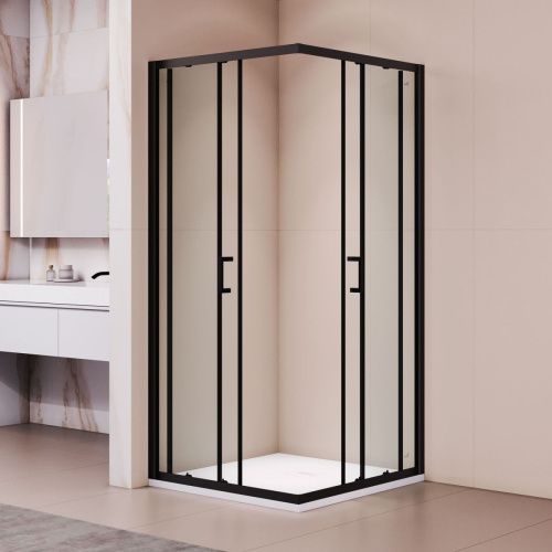 Душевой уголок RGW Passage 350803000-14 100х100 стекло прозрачное профиль черный без поддона - фото 2