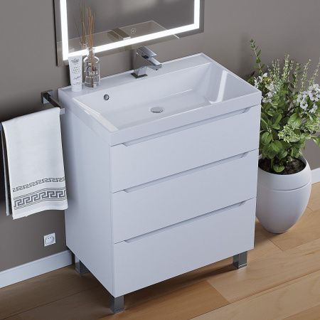 Тумба под раковину Uperwood Tanos 291020330 70х50 напольная цвет белый
