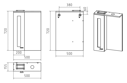 Зеркало-шкаф Misty Урал Э-Ура-04050-021Л 50х70 подвесной цвет белый - фото 5