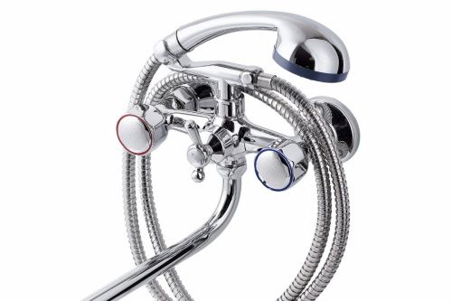 Смеситель для ванны и душа FAUZT FZs-428-63 настенный хром - фото 2