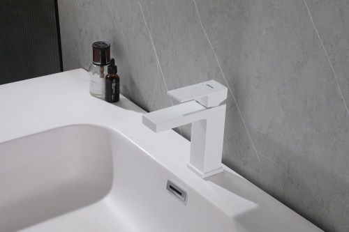 Смеситель Abber Daheim AF8210W на раковину белый - фото 2