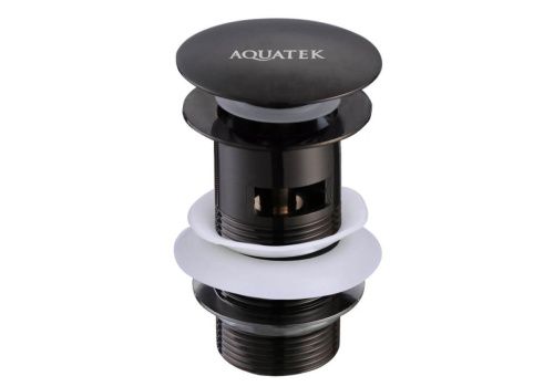 Донный клапан Aquatek AQ6001MB черный