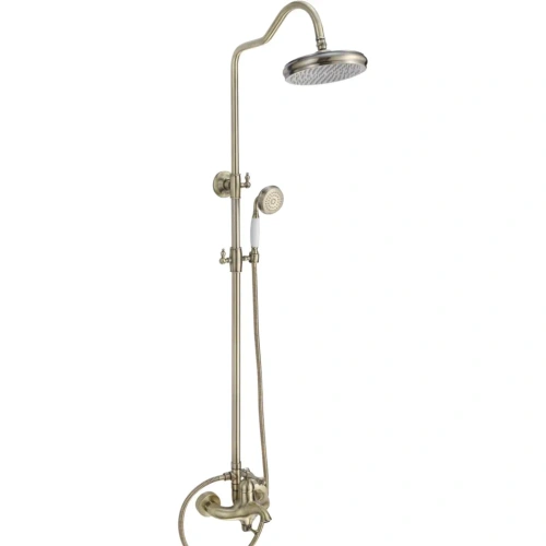 Душевая стойка Rose R0136Q настенная цвет бронза - фото 2