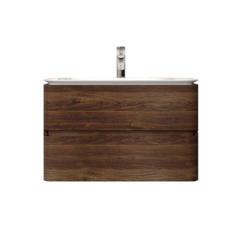 Тумба под раковину Am.Pm Sensation M30FHX0802NF 80х50 подвесная цвет коричневый - фото 2
