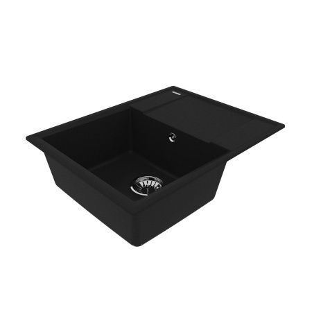 Кухонная мойка LeMark Imandra 640 9910019 65х50 цвет черный поверхность матовая