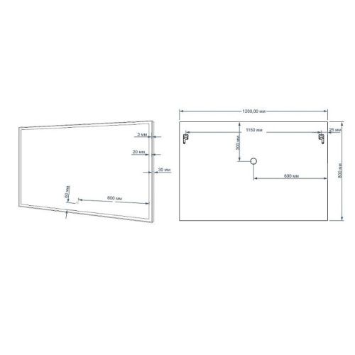 Зеркало с подсветкой Art&Max AREZZO AM-Are-1200-800-DS-FC 120х80 подвесное - фото 2