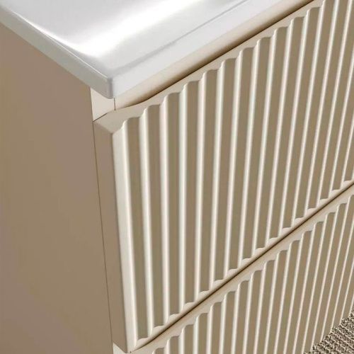 Тумба под раковину Sancos SNOB R SNR100RCE 100х40 подвесная цвет бежевый - фото 5