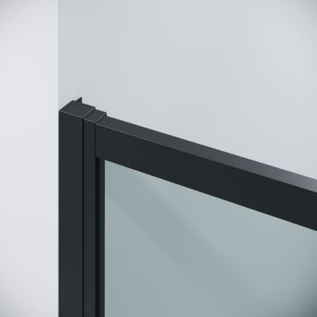 Душевая дверь Grossman Cosmo 100.K33.02.130.21.00 130х195 стекло прозрачное профиль черный