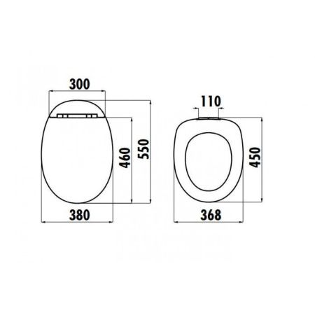 Крышка сиденье для унитаза Creavit Foglia KC2703.01.0000E