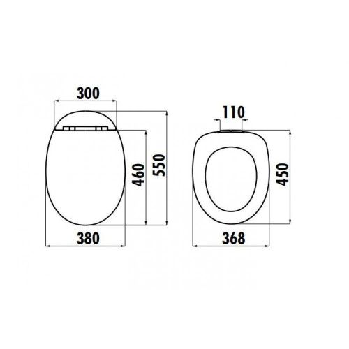 Крышка сиденье для унитаза Creavit Foglia KC2703.01.0000E - фото 2