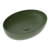 Раковина керамическая GSG Ceramic Design Easy EALAVOV55026 60х40 накладная цвет зеленый без отверстий под смеситель