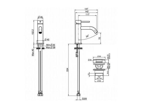 Смеситель Fima Carlo Frattini F3032XSCR на биде хром - фото 3