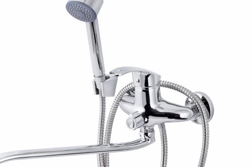 Смеситель для ванны и душа FAUZT FZs-888-133 настенный хром - фото 2