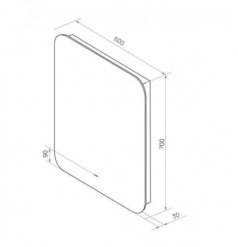 Зеркало с подсветкой Art&Max RAVENNA AM-Rav-600-700-DS-F 60х70 подвесное - фото 4