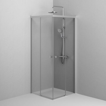 Душевой уголок Am.Pm X-joy W94G-403-8080-МТ1К 80х80 стекло прозрачное профиль хром без поддона