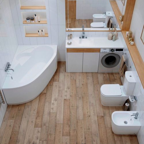 Ванна акриловая Lavinia Boho Bell Pro 3702170R 170х110 встраиваемая асимметричная без каркаса - фото 4