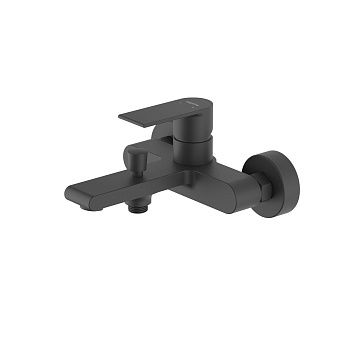 Смеситель для ванны Aquatek ЛИРА AQ1440MB настенный черный