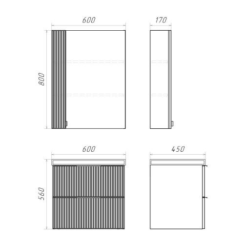 Тумба с раковиной Comforty 00-00019210CF 60х50 - фото 2