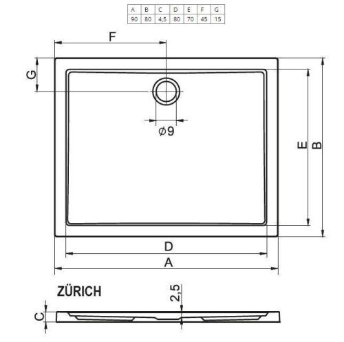 Ванна акриловая Riho Rethink B107011005 180х90 пристенная прямоугольная - фото 2