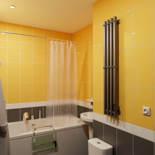 Полотенцесушитель электрический Altasan АргоПроф АргоПроф12021Г 20х120 серый - фото 2