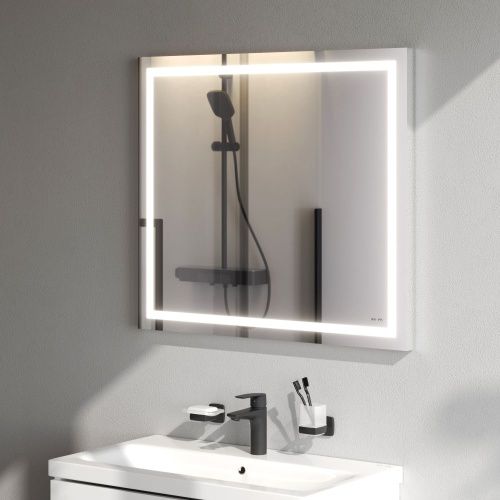 Зеркало с подсветкой Am.Pm Gem M91AMOX0801WG 80х70 подвесное - фото 4