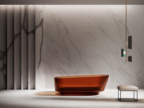 Ванна из полиэфирной смолы Abber Kristall AT9706Opal 170х80 отдельностоящая овальная - фото 3